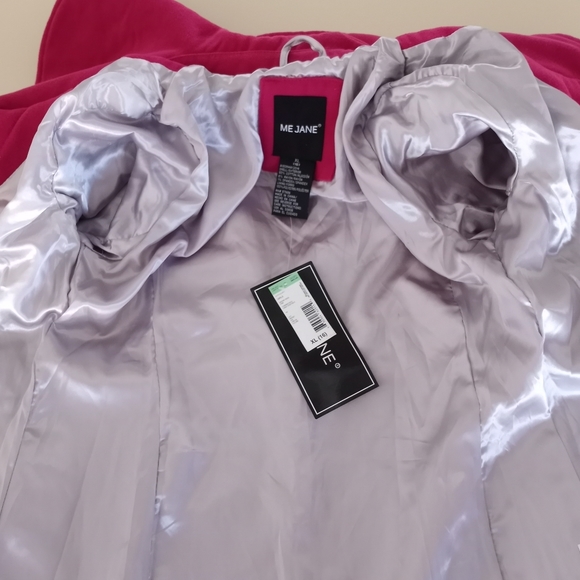 Me Jane Dark Pink Pea Coat Girls Size XL 16 NWT - Picture 13 of 16